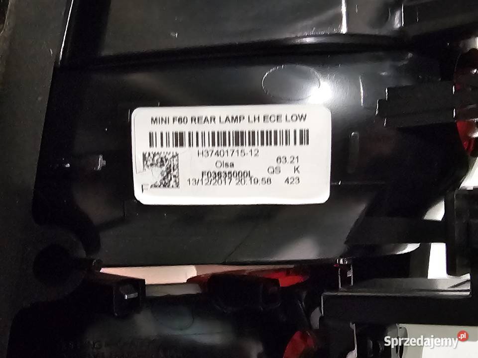 Sprzedam tylną prawą lampę Mini F60 Marki
