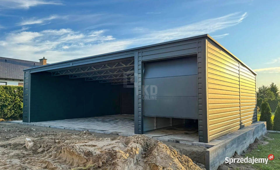 Wiata samochodowa 6x6m Garaz blaszany 25x6m Leszno sprzedam