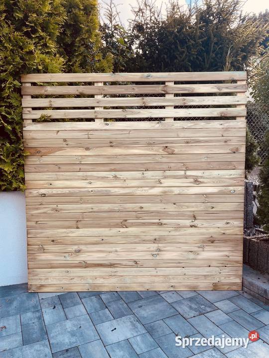 Solidny Lity Płot Deskowy Pergola Drewniana Chojnice
