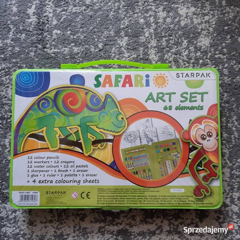 Zestaw artystyczny Safari Starpak 68 elementów mazowieckie Warszawa