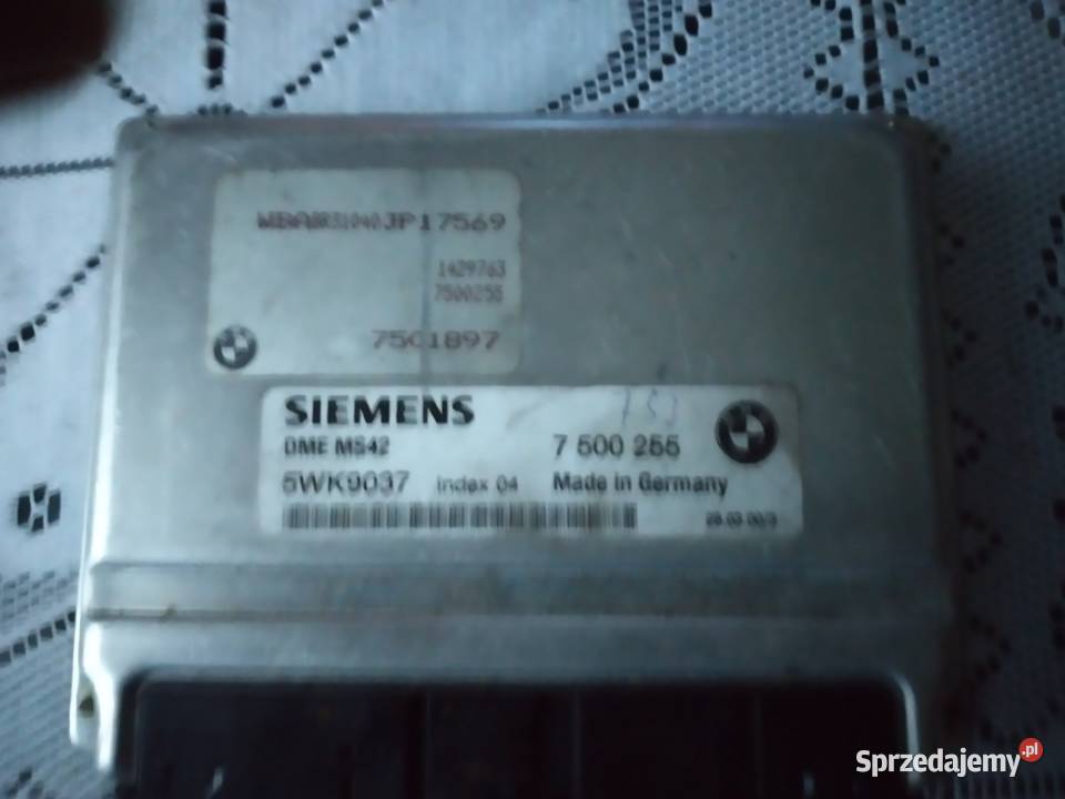 BMW E 46 SIEMENS DME MS42 5WK9037 KOMPUTER Nowy Sącz