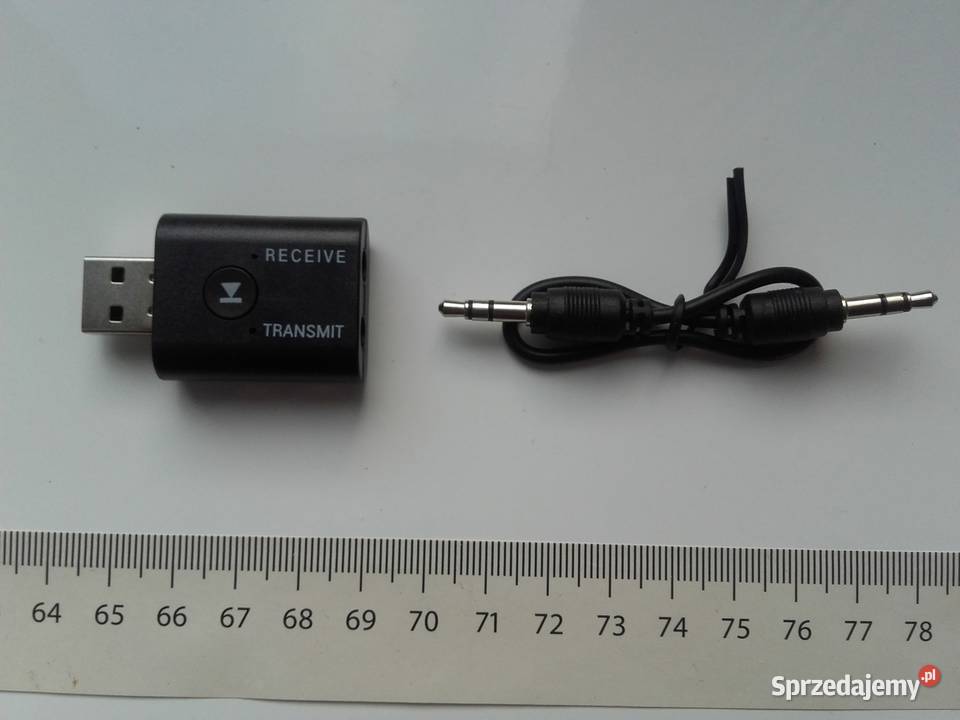 2w1 odbiornik nadajnik Bluetooth 5.0, jack 3,5mm, USB, słuch