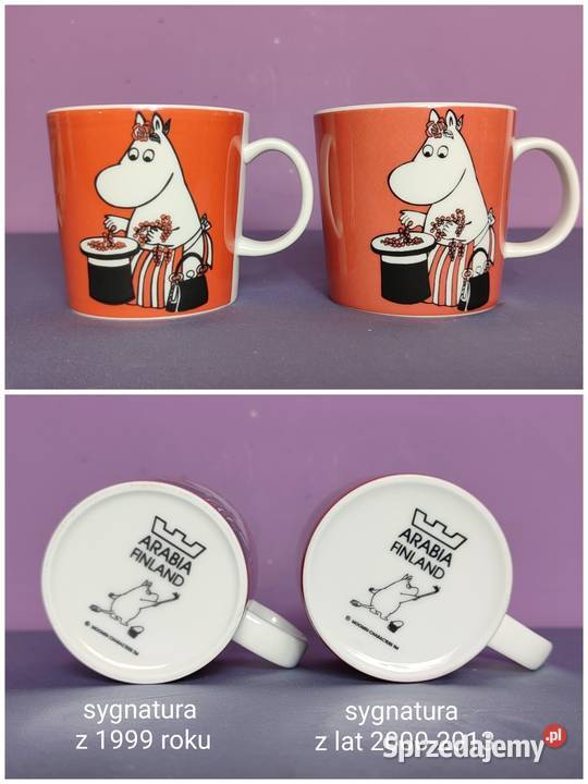 MUMINKI kubek Moomin Arabia Finland sygn KORONA Jasień