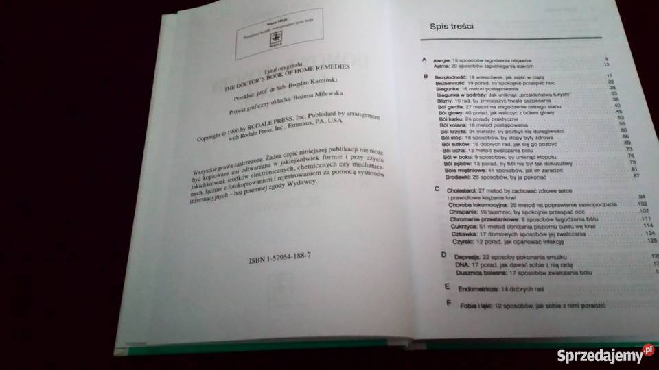Księga lekarzy Domowe sposoby leczenia Wrocław