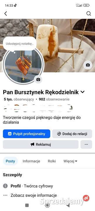 Pierścionek sygnowany Piotrków Kujawski