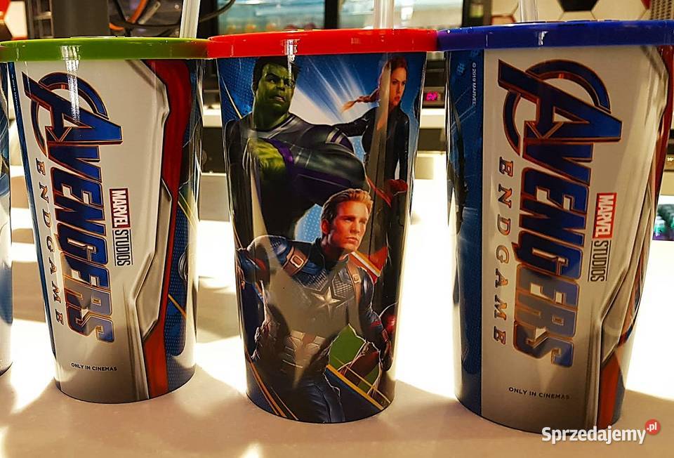 Kubki kinowe Avengers Koniec gry Endgame 3 Chełmno