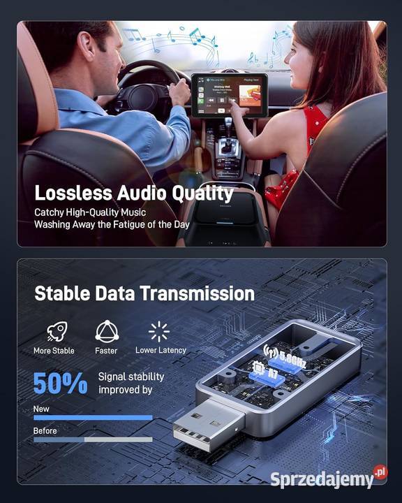 ADAPTER SAMOCHODOWY CARPLAY Pozostałe Częstochowa sprzedam