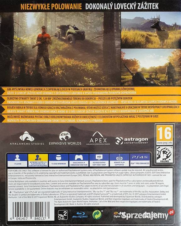 THEHUNTER THE HUNTER CALL OF THE WILD Gry na konsole małopolskie Kraków