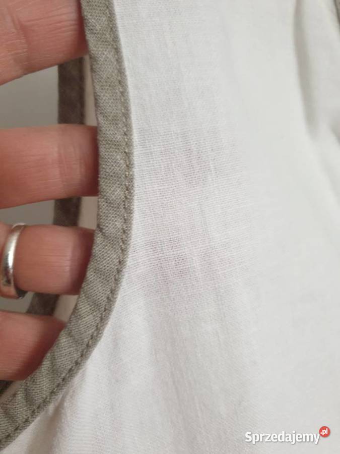 Sukienka letnia szmizjerka M krem khaki len Radom