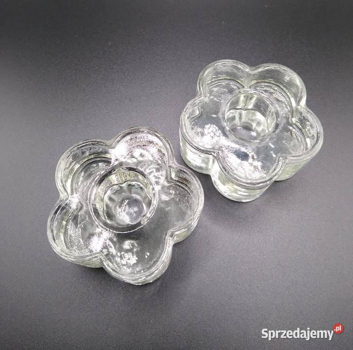 Świecznik świeczniki kwiat 2 sztuki candlestick Gdańsk