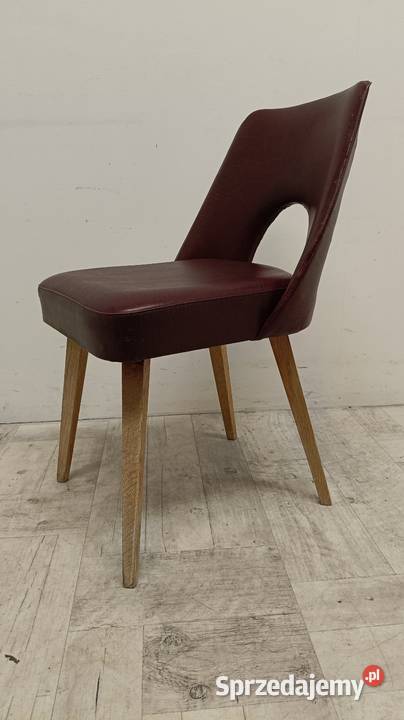 krzesło muszelka PRL vintage design lata 70te Radomsko