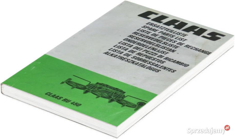 Katalog części Claas RU450 RU 450 600