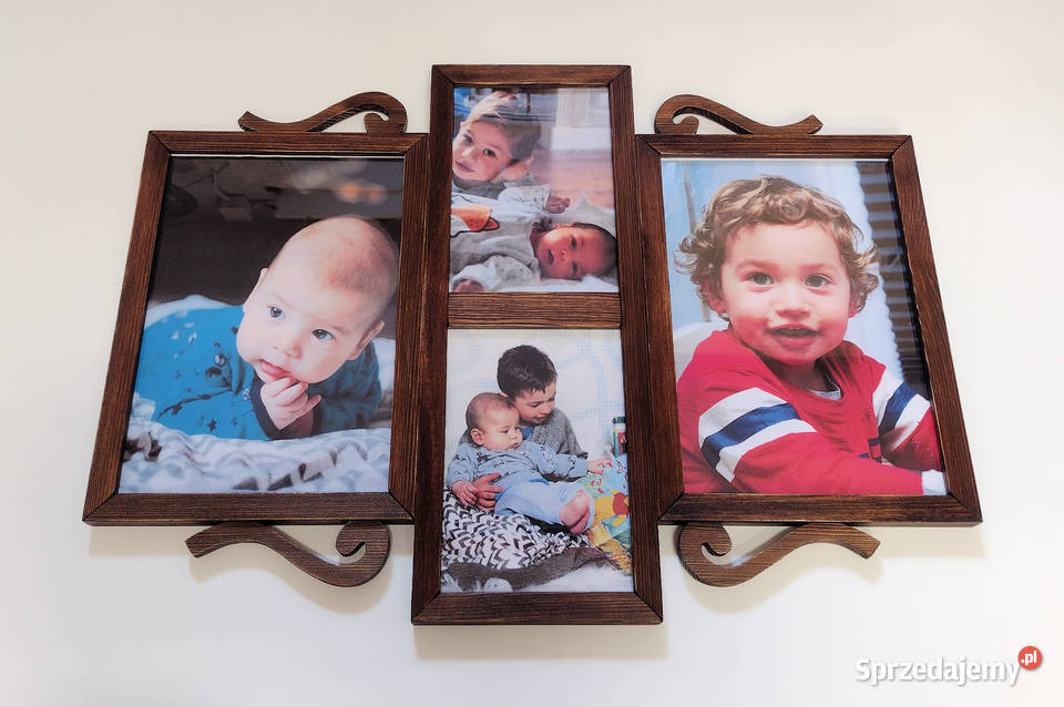 Drewniana Multirama Ramka Na Zdjęcia Galeria