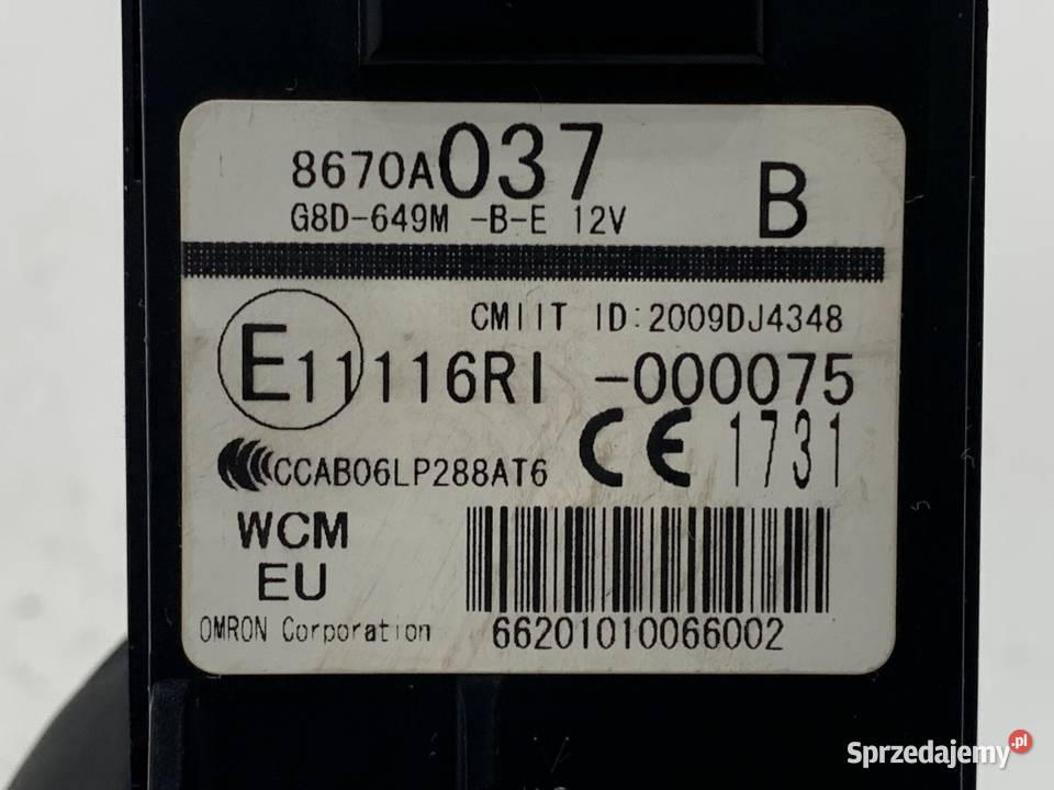 STACYJKA MITSUBISHI LANCER VIII 8670A037 18 150