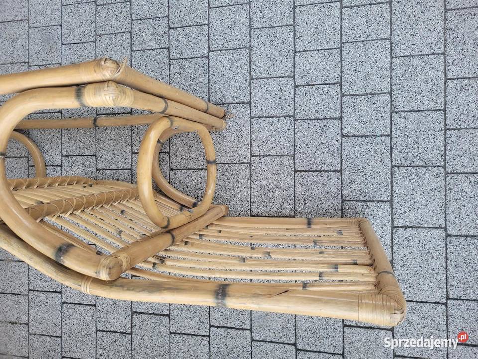 Leżak fotel leżanka rattanowa Leżaki i leżanki