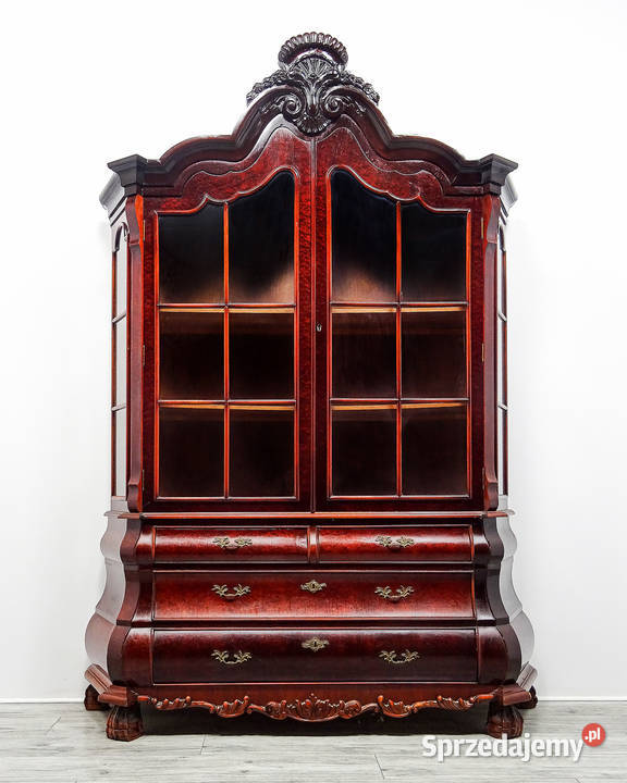 Stylowa WITRYNA salonowa Witryna BAROKOWA 155cm