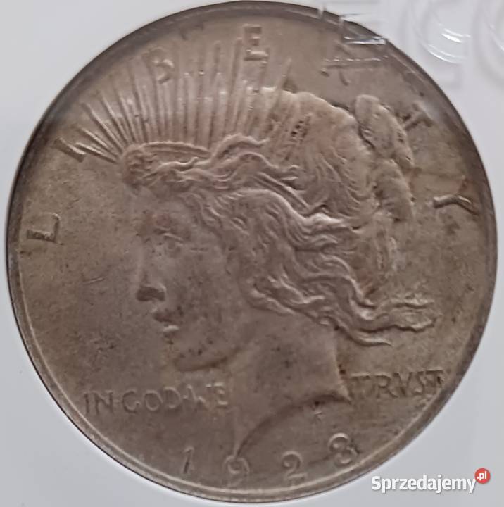 1 Dolar USA 1923 rLiberty Peace GCN MS 62 wielkopolskie Konin