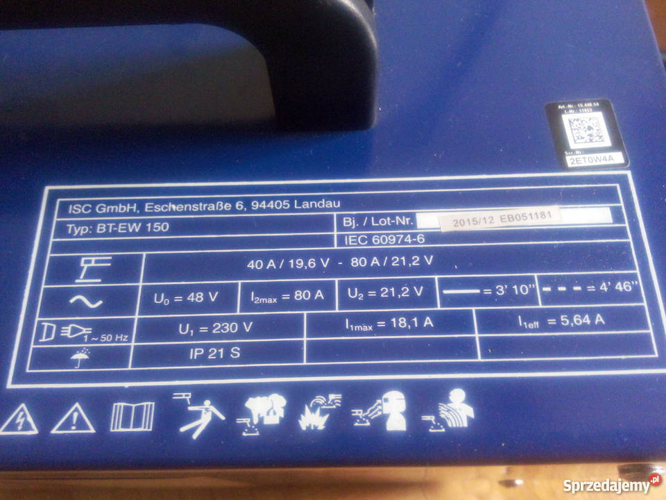 Spawarka transformatorowa EINHELL BTEW 150