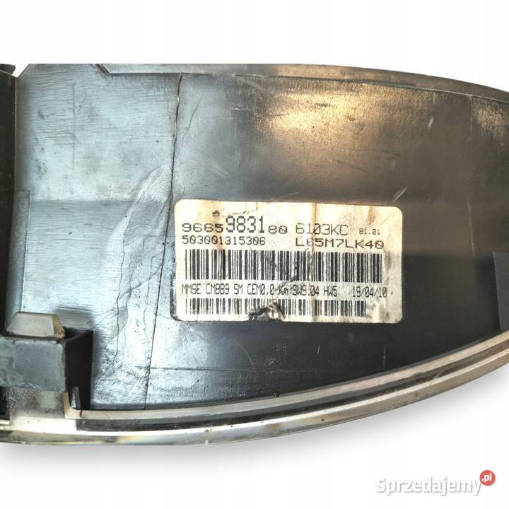LICZNIK ZEGARY 9665983180 Peugeot Partner II 16 Chełm