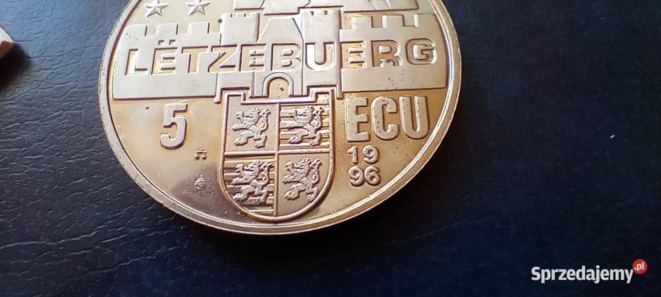 Stare monety 5 ECU 1996 Luksemburg Lesko