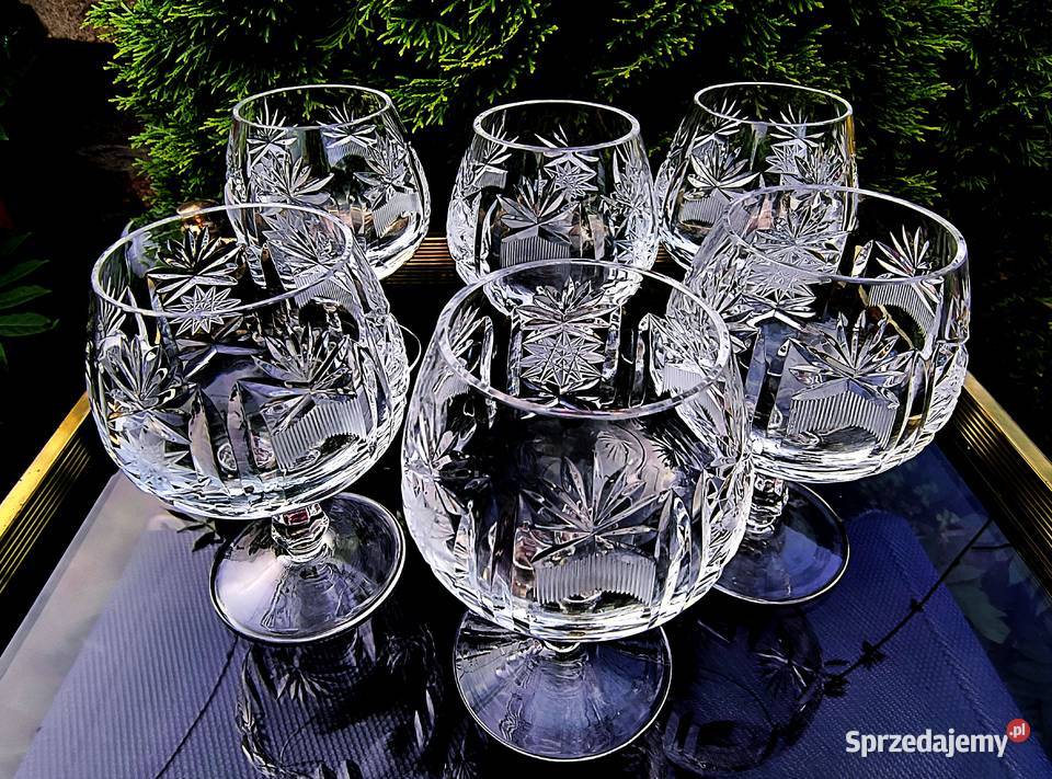 Kieliszki kryształowe do koniaku lubuskie Klenica sprzedam