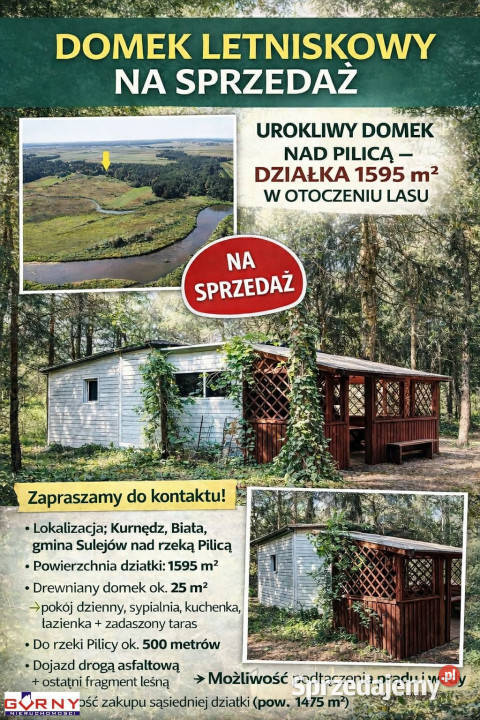 Dom wolnostojący 25 metrów Kurnędz Liczba pokoi 2