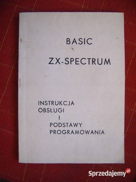 basic ZX spectrum instrukcja obslugi