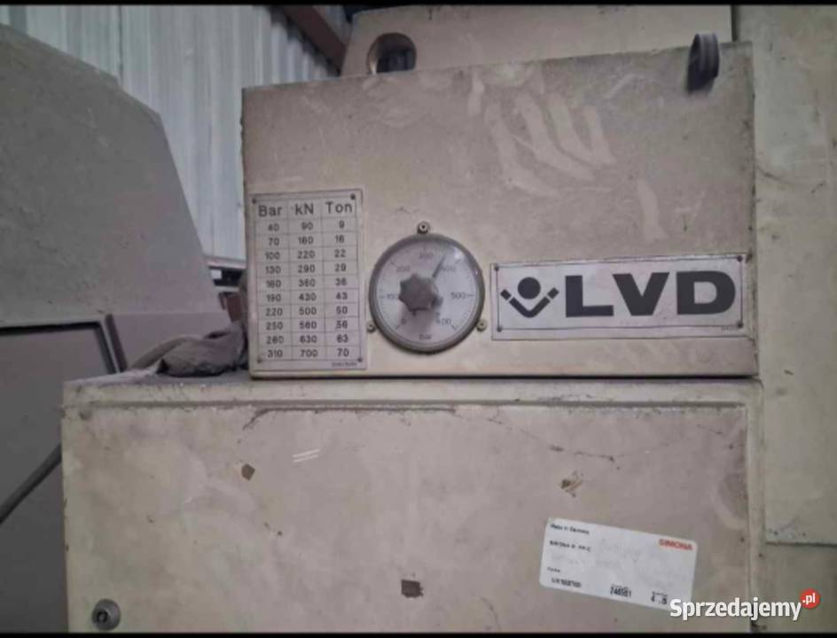 Prasa krawędziowa LVD 135ton Tczew sprzedam