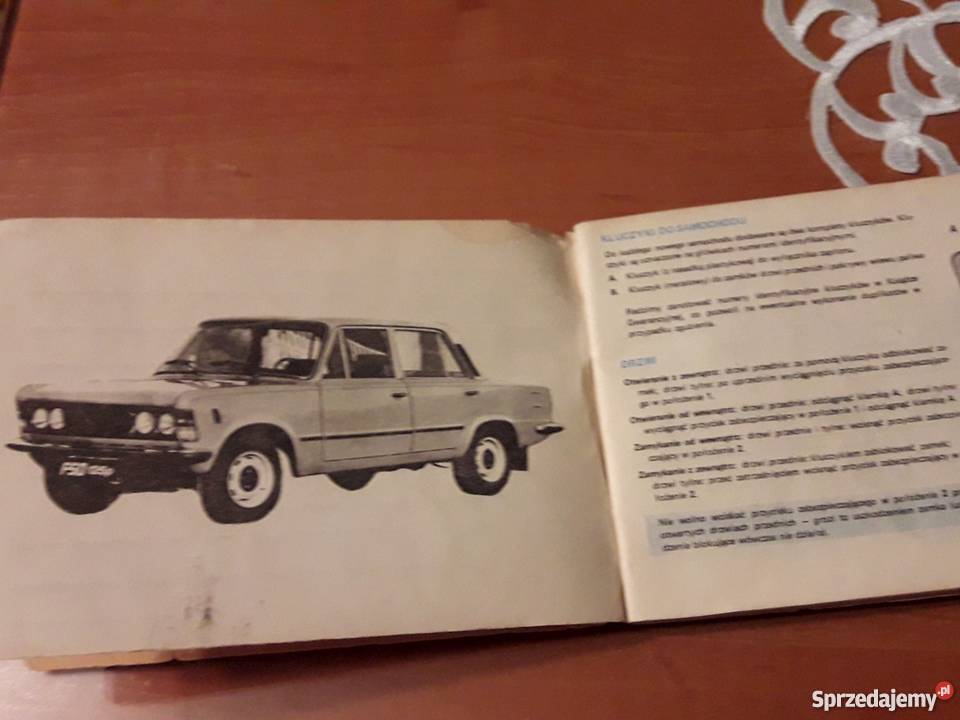 Polski Fiat 125p FSO książki konserwacji Piotrków Trybunalski