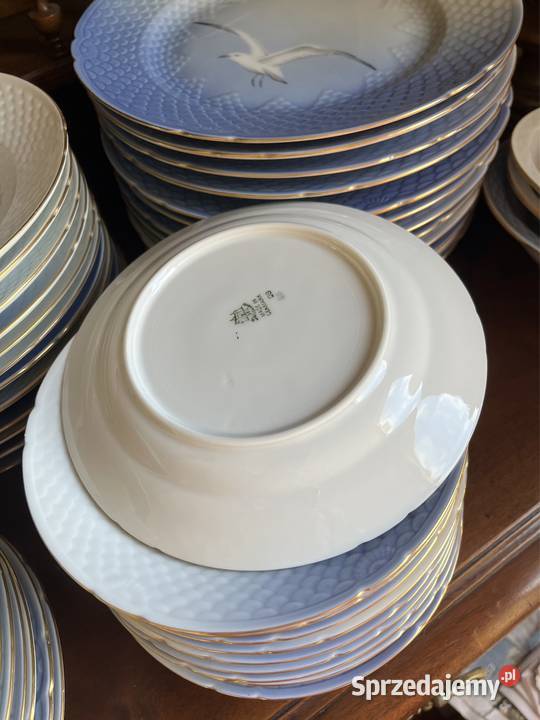 Talerz obiadowy BG Royal Copenhagen Złota Mewa Gdańsk