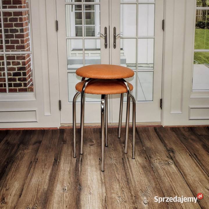 Taborety taboret kuchenny metalowy chromowany Syców sprzedam