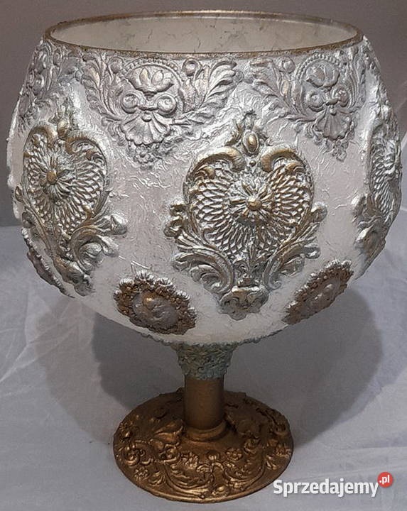 Wazon ogromny puchar Porcelana i szkło Radom