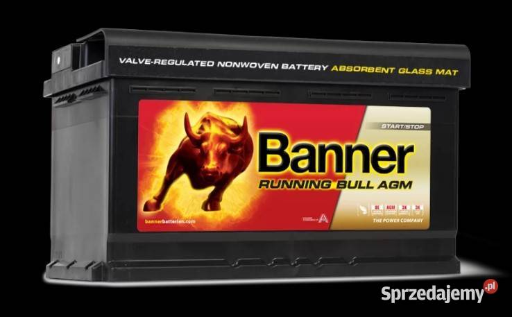 Akumulator Banner Running Bull AGM 80Ah 800A osobowe Akumulatory Gdańsk