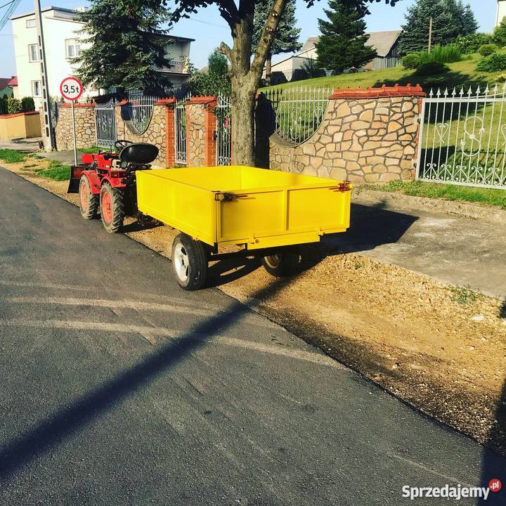 Przyczepa ogrodowa płaskie dno kiprowana Przyczepy rolnicze małopolskie Olkusz sprzedam