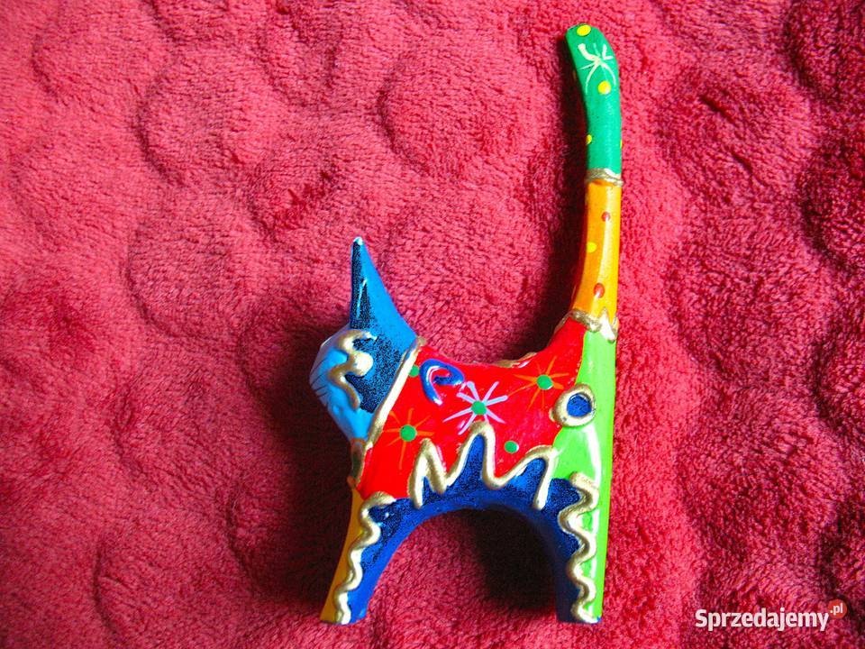 KOT Na pierścionki Drewno Stara rzeźba 115 x 55 Siedlce sprzedam