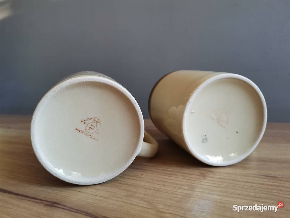 Stare unikatowe nieużywane 2 kubki porcelit Porcelana i szkło śląskie Siemianowice Śląskie