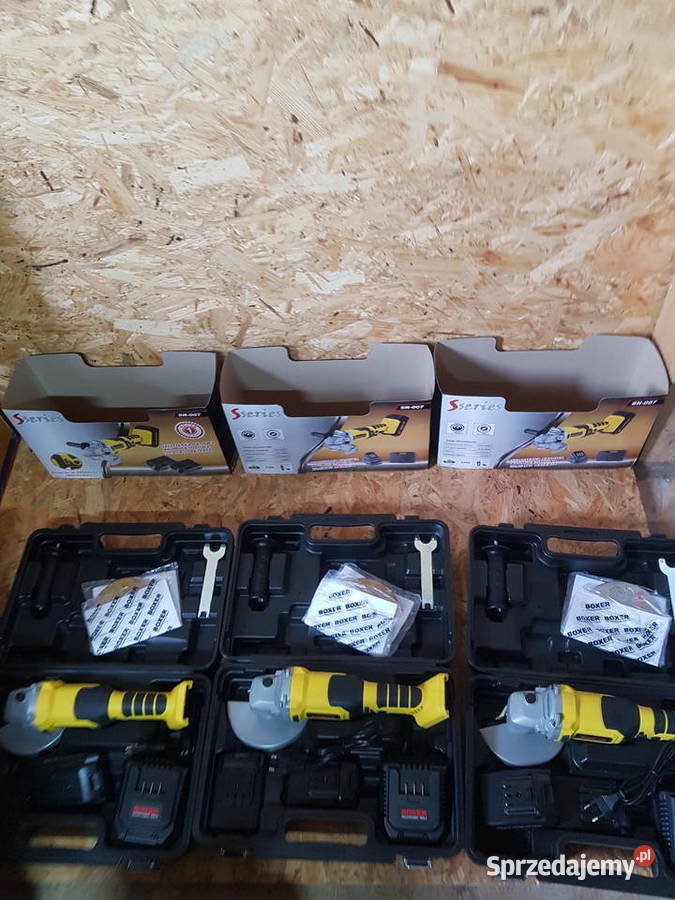 SZLIFIERKA KĄTOWA BOXER SR0072 AKUŁADWAL Głogowa