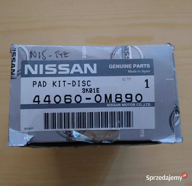 Oryginalne klocki hamulcowe tył NISSAN Almera I mazowieckie Warszawa