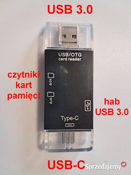 Uniwersalny czytnik 6 w 1 USB 30 kart pamięci