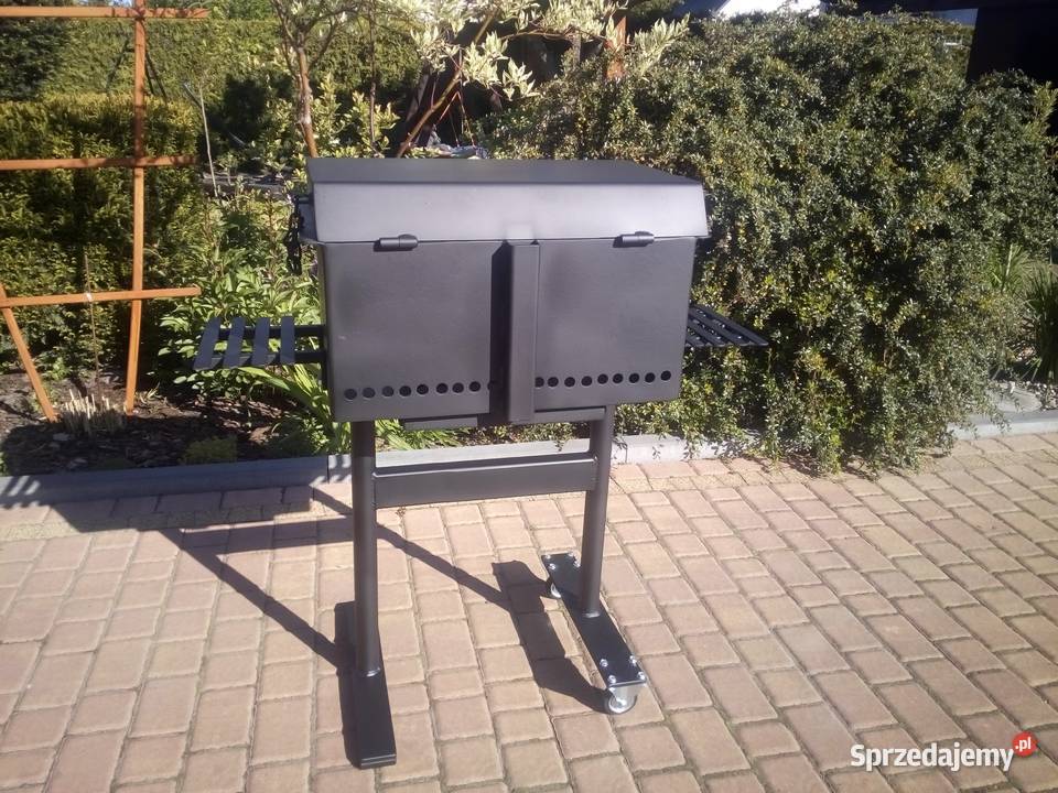 Solidny grill ogrodowy z popielnikiem blacha 4 Damasławek