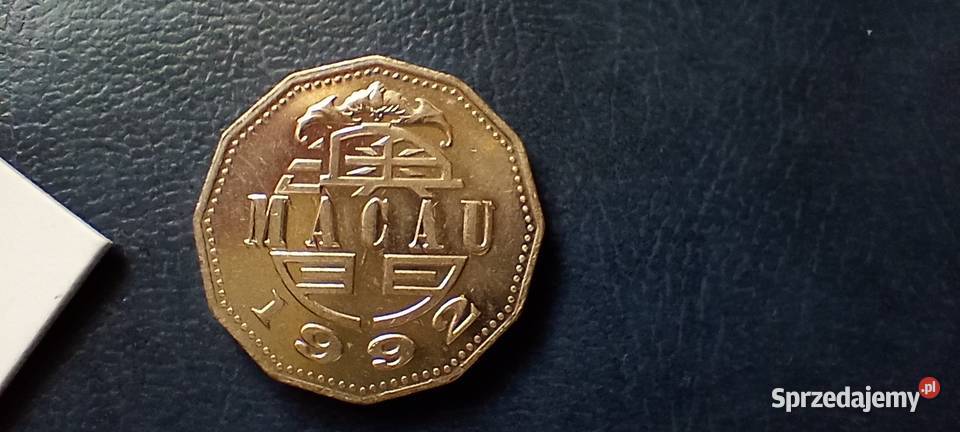 Stare monety 5 pataca 1992 Makau podkarpackie Lesko