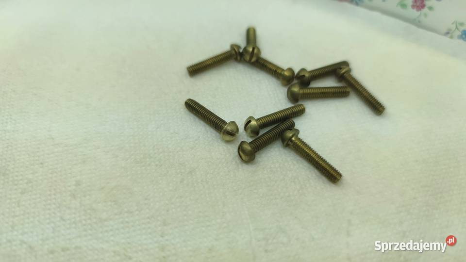 śruba mosiądz wkręt M4 X20mm 10 Pruszków sprzedam