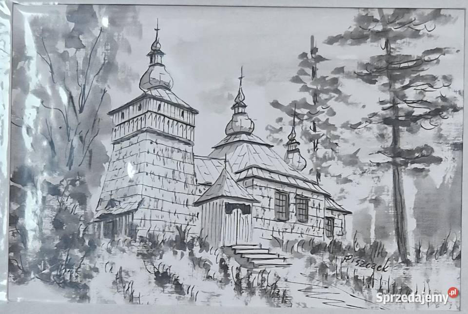 Obrazy rysunki 3 Andrzej Piszczek obiekty Lublin