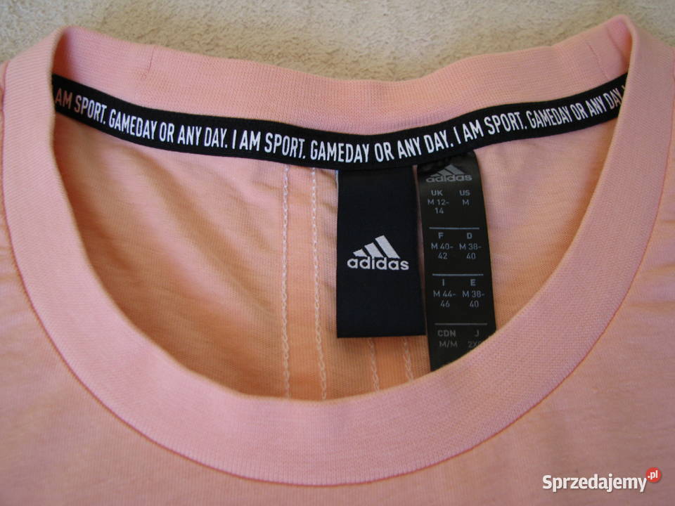 Tshirt koszulka sportowa Adidas brzoskwiniowa M Brzegi