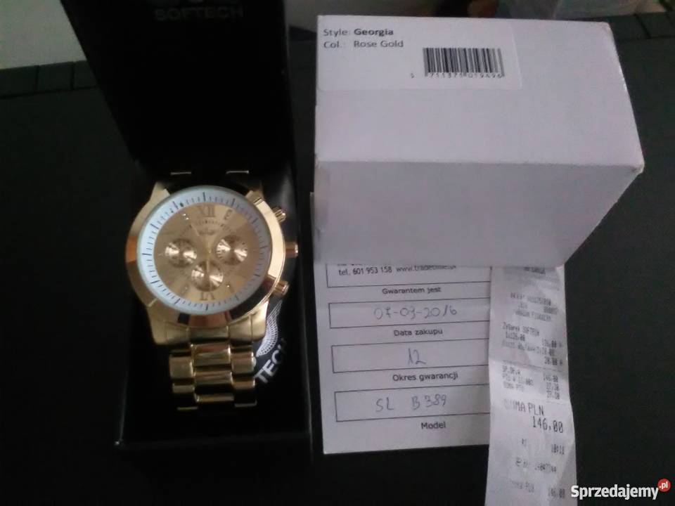 Nowy zegarek damski SOFTECH B389 Willow Gold małopolskie Kraków