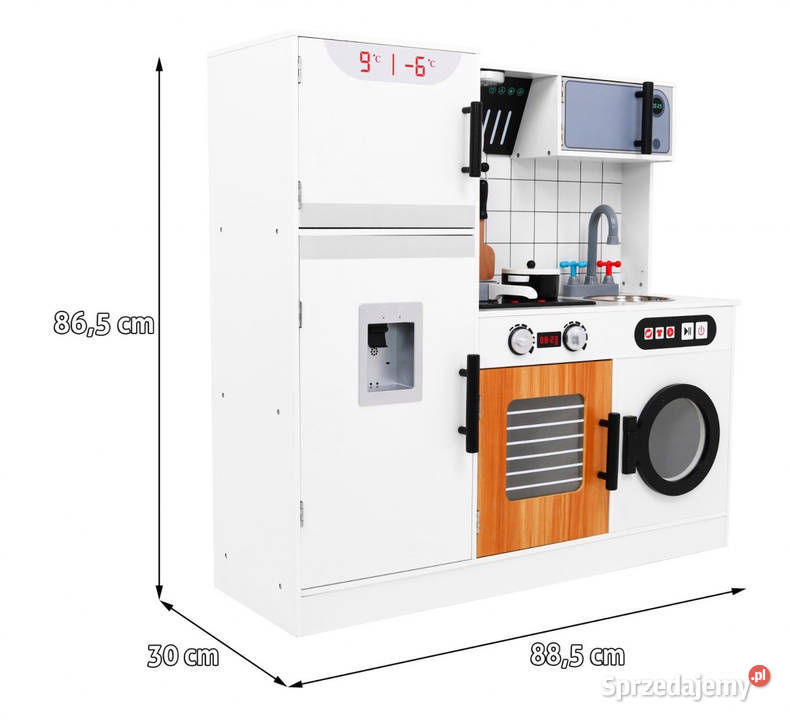 Drewniana kuchnia dzieci z efektami światła i sprzedam