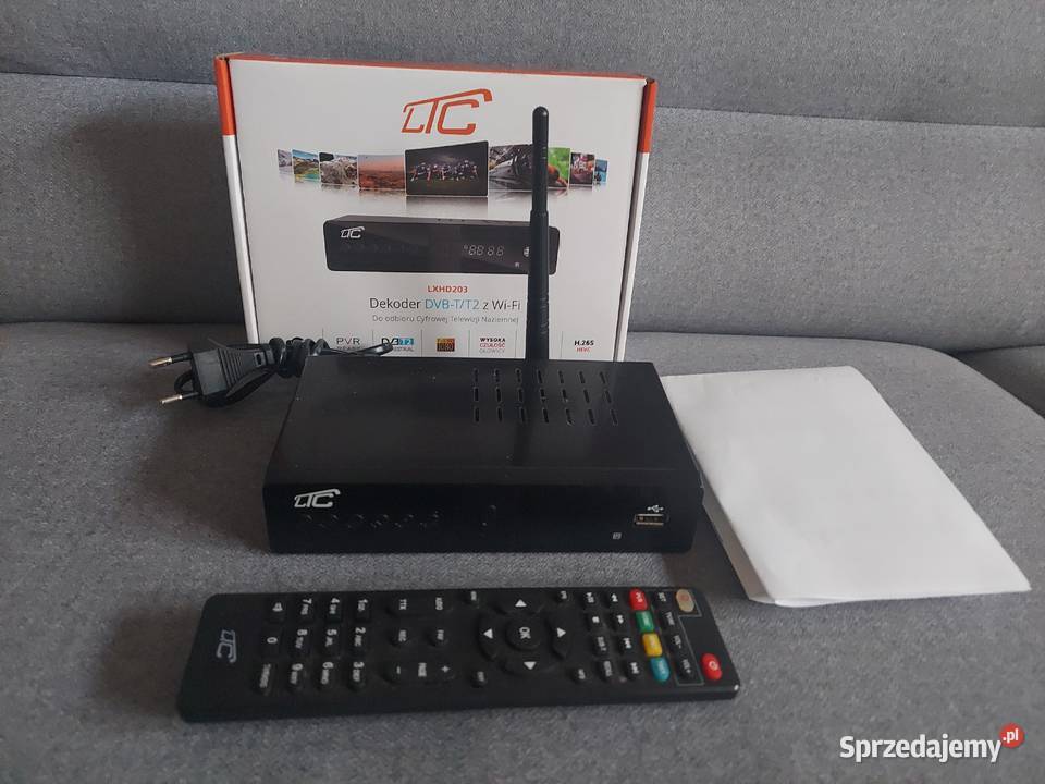 Dekoder dvbt2 Hevc z wifi Gwarancja Pozostałe Czarna Woda