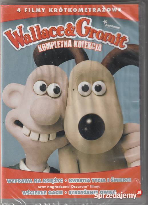 Wallance i Gromit Pakiet 4 filmów płyta DVD