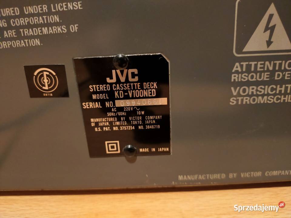 JVC KD V 100 magnetofon Szamocin