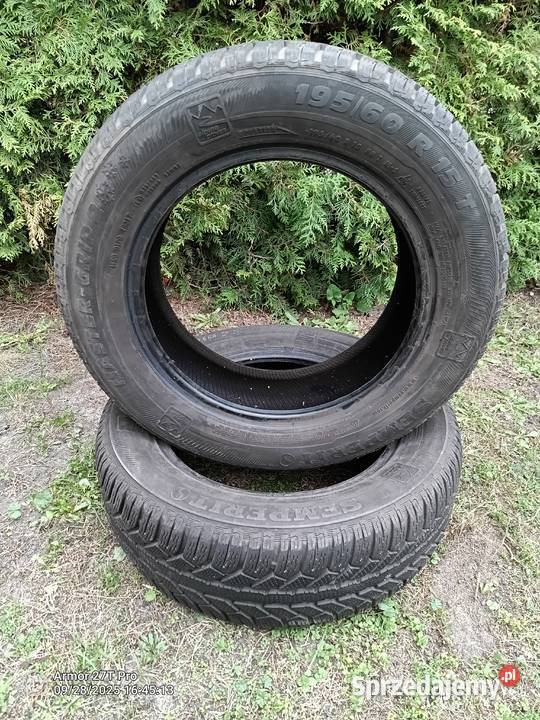 Opony zimowe 19560 R 15 Semperit 2 sztuki 195 Samochodowe Płock